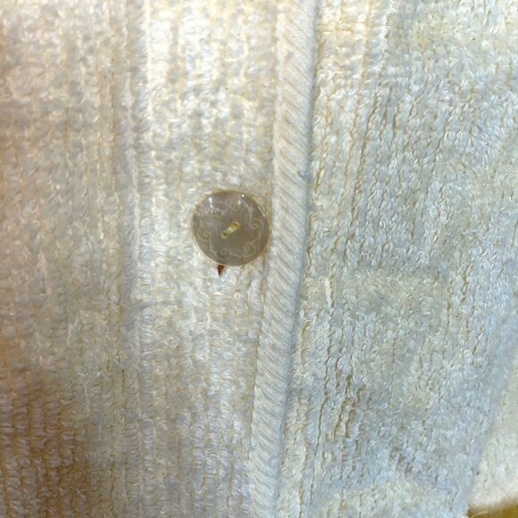 Crowntuft Womens Chenille Robe Size Medium M Vintage Cotton Blend Made In USA - Picture 5 of 10